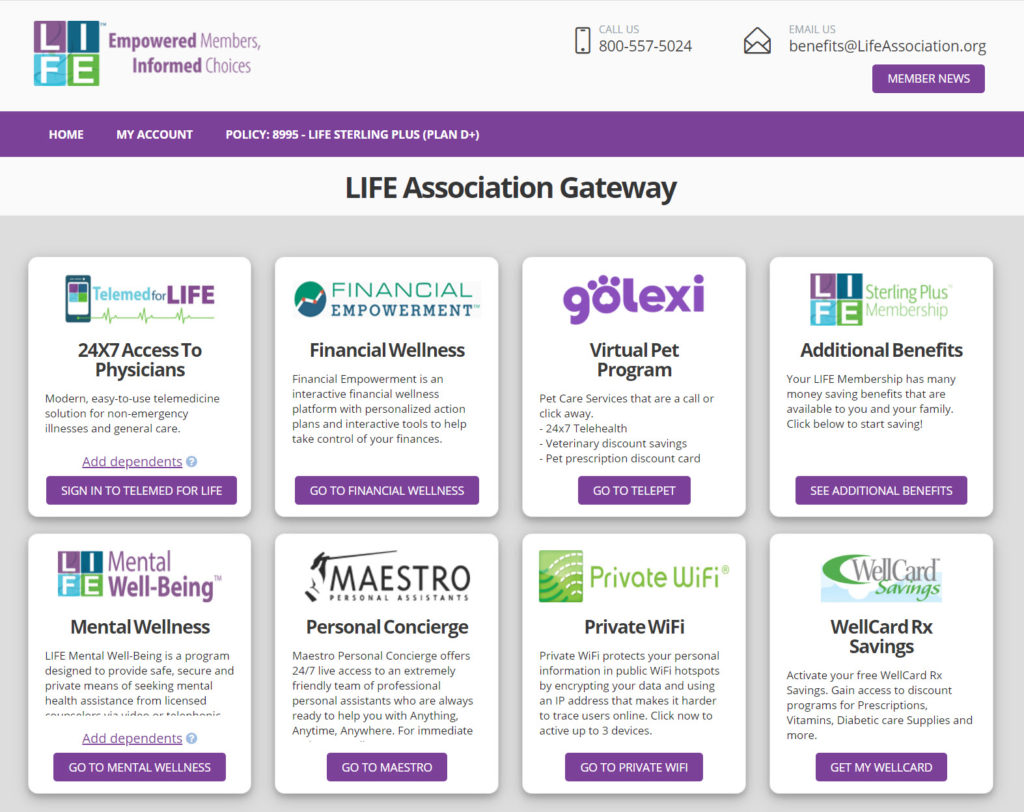 LIFE Association Member Gateway